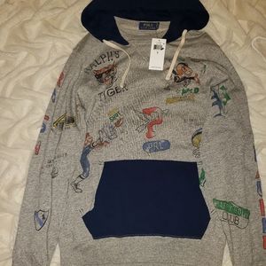 Men’s polo ralph lauren tiger university yale hood